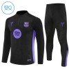 FC Barcelona Trainings Sweatshirt Quarter-zip 2025-26 Zwarte - Kids